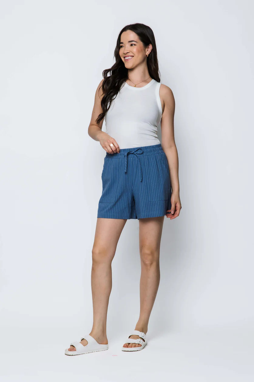 Steph-Woven Cotton Shorts by ORB