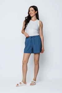 Steph-Woven Cotton Shorts by ORB