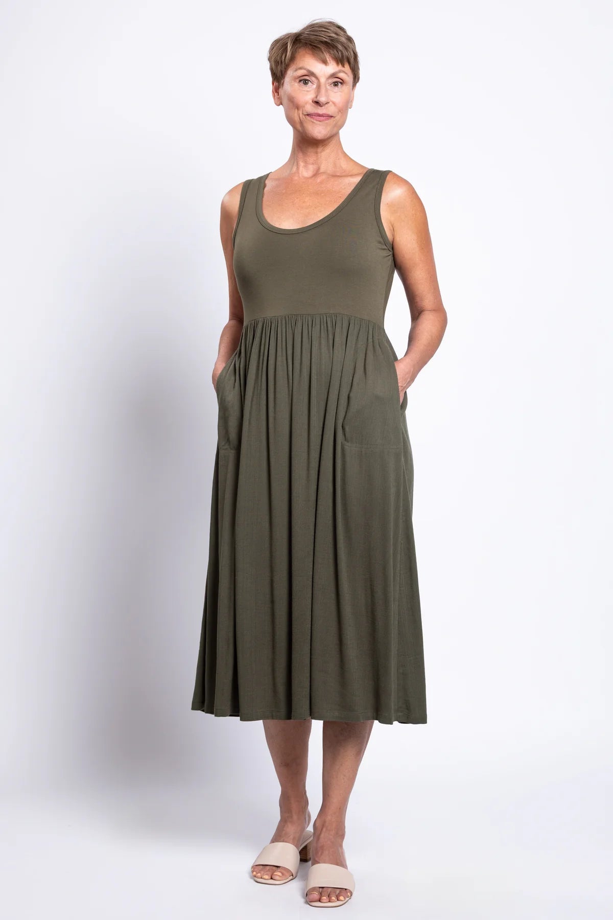 Paloma Linen Bamboo Dress by Blue Sky