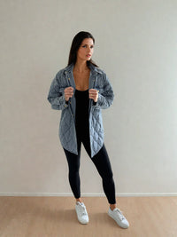 Leni Quilted Denim Jacket by Priv