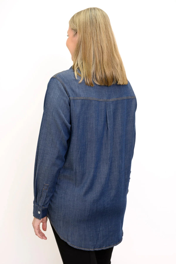 Sara Jane Denim Blouse by Blue Sky