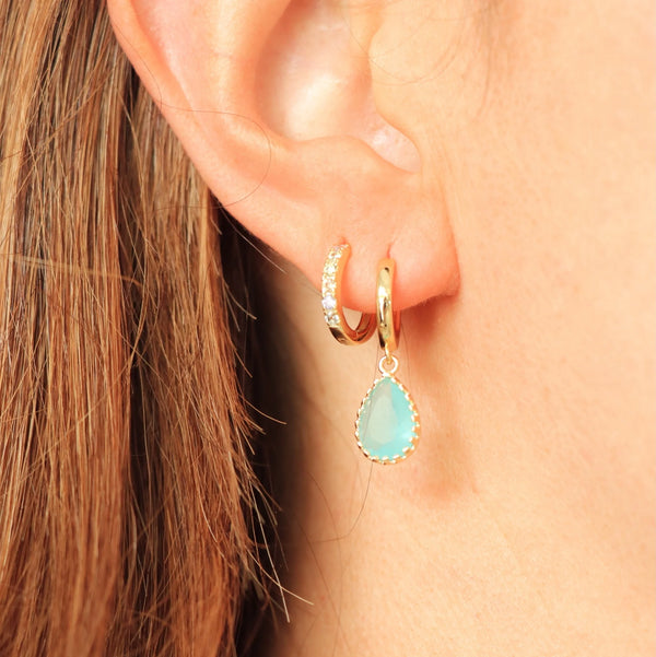 Dipo Mint 18k Gold Hoop by Horace
