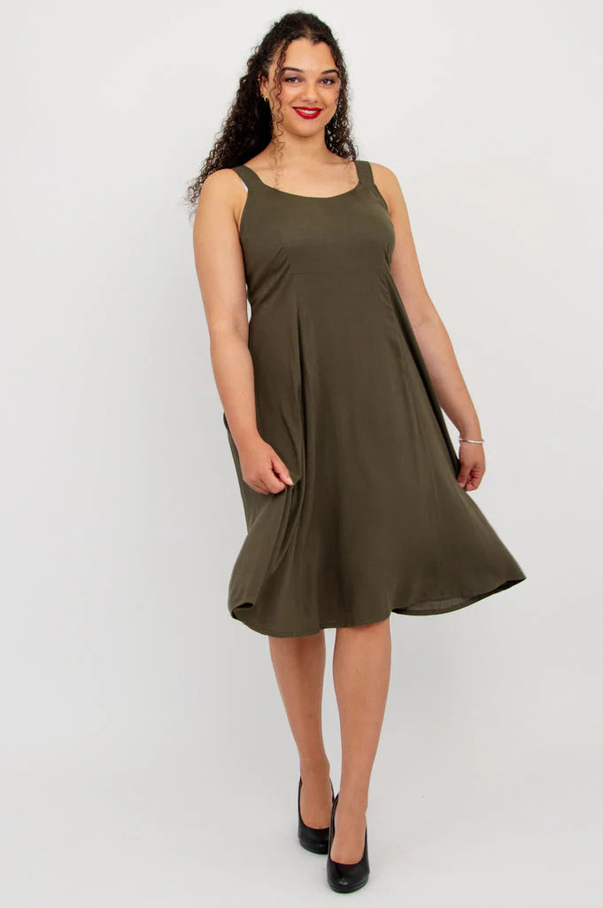 Shauna Bamboo Linen Dress By Blue Sky