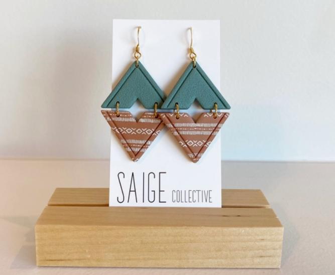 Saige Collective- Vienna - Clay Earrings