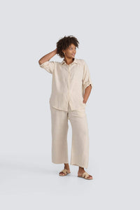 Drawstring Linen  Pant	by Jessica laura