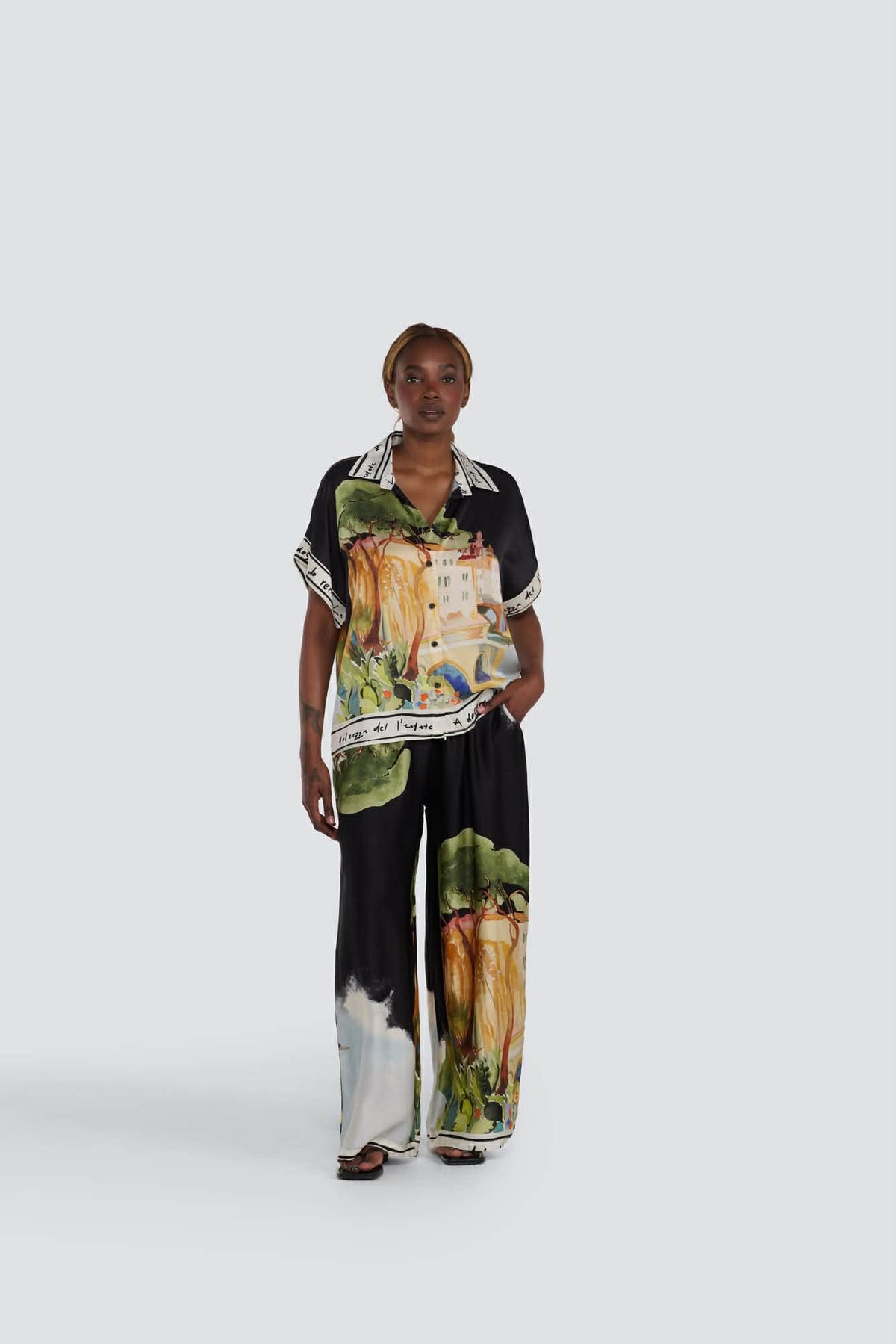 Italy Silk Pant by Jessica Laura