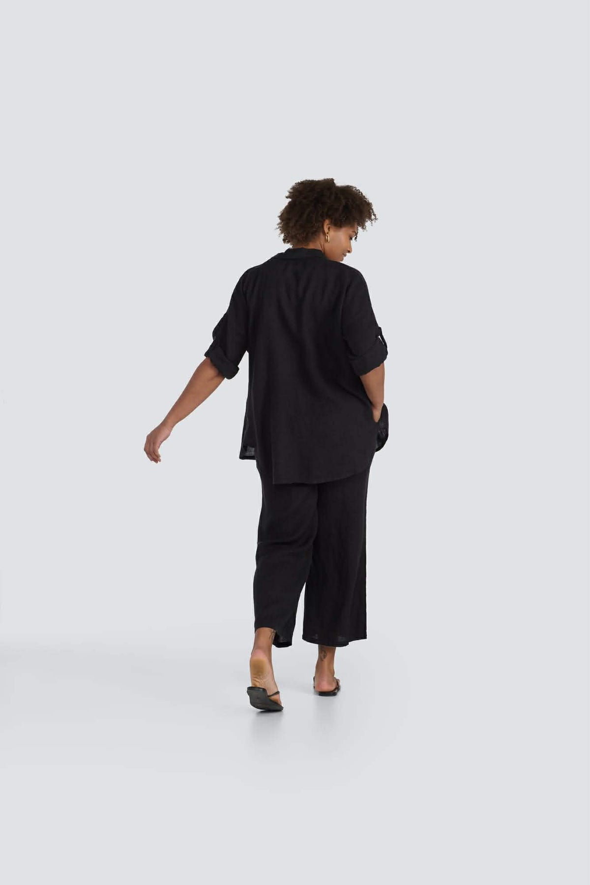 Drawstring Linen  Pant	by Jessica laura