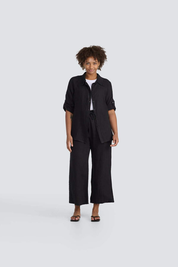 Drawstring Linen  Pant	by Jessica laura