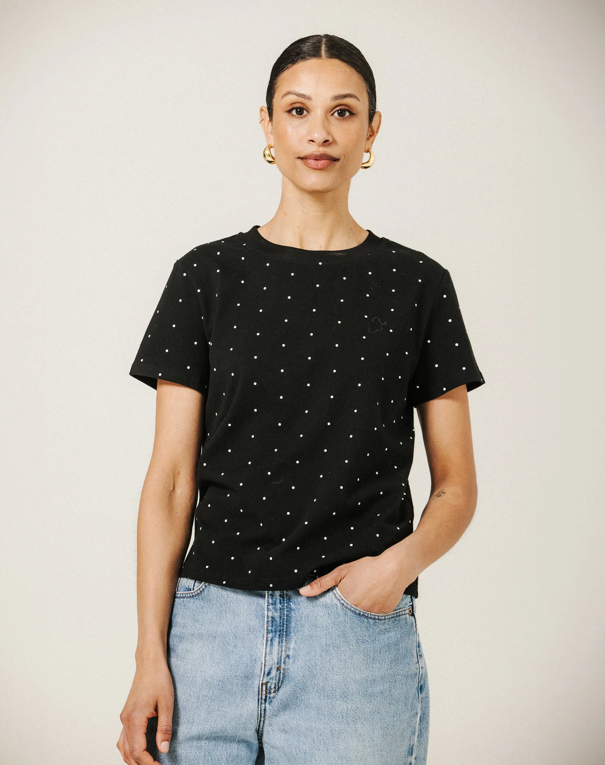 Rose Paris Cotten Tee by Brunette
