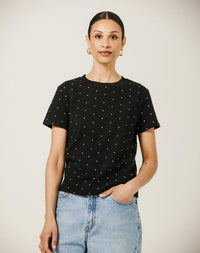 Rose Paris Cotten Tee by Brunette
