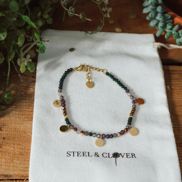 Steel & Clover - Halcourt Beaded Bracelet