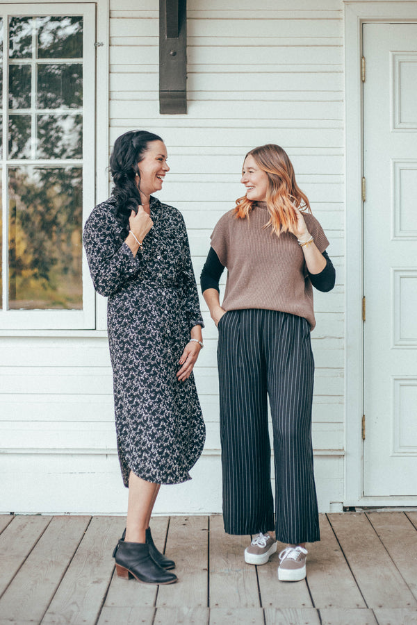 Striped Pants With Elastic Waste by Papillon