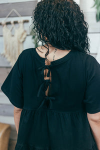 Tiered T-Shirt Dress with Bows by Brunette the Label