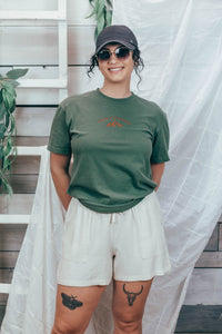 Nature Is My Therapy Embroidered Tee by Petitrue