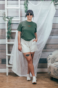 Nature Is My Therapy Embroidered Tee by Petitrue