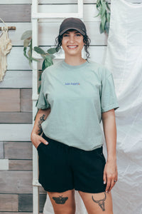 Lake Happy Embroidered Tee by Petitrue