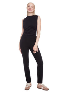 Scottie Solid Ponte Slim Full-Leg Pant by ILTM