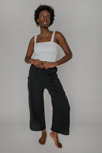 Louve - Cargo Crinkle Cotton Pants