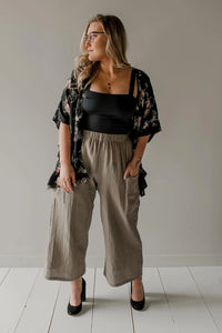 Louve - Cargo Crinkle Cotton Pants