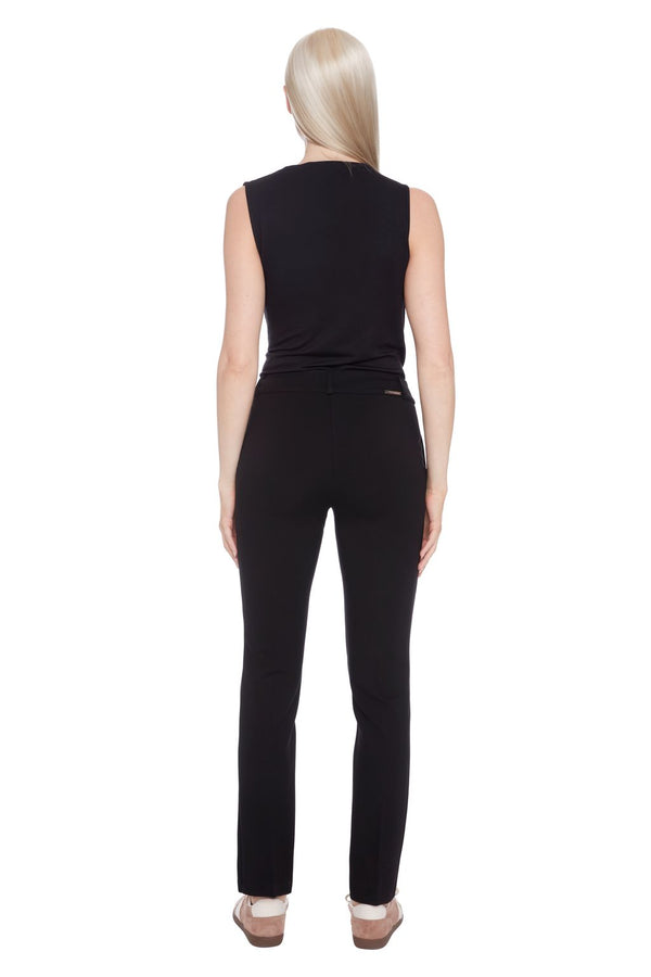Scottie Solid Ponte Slim Full-Leg Pant by ILTM