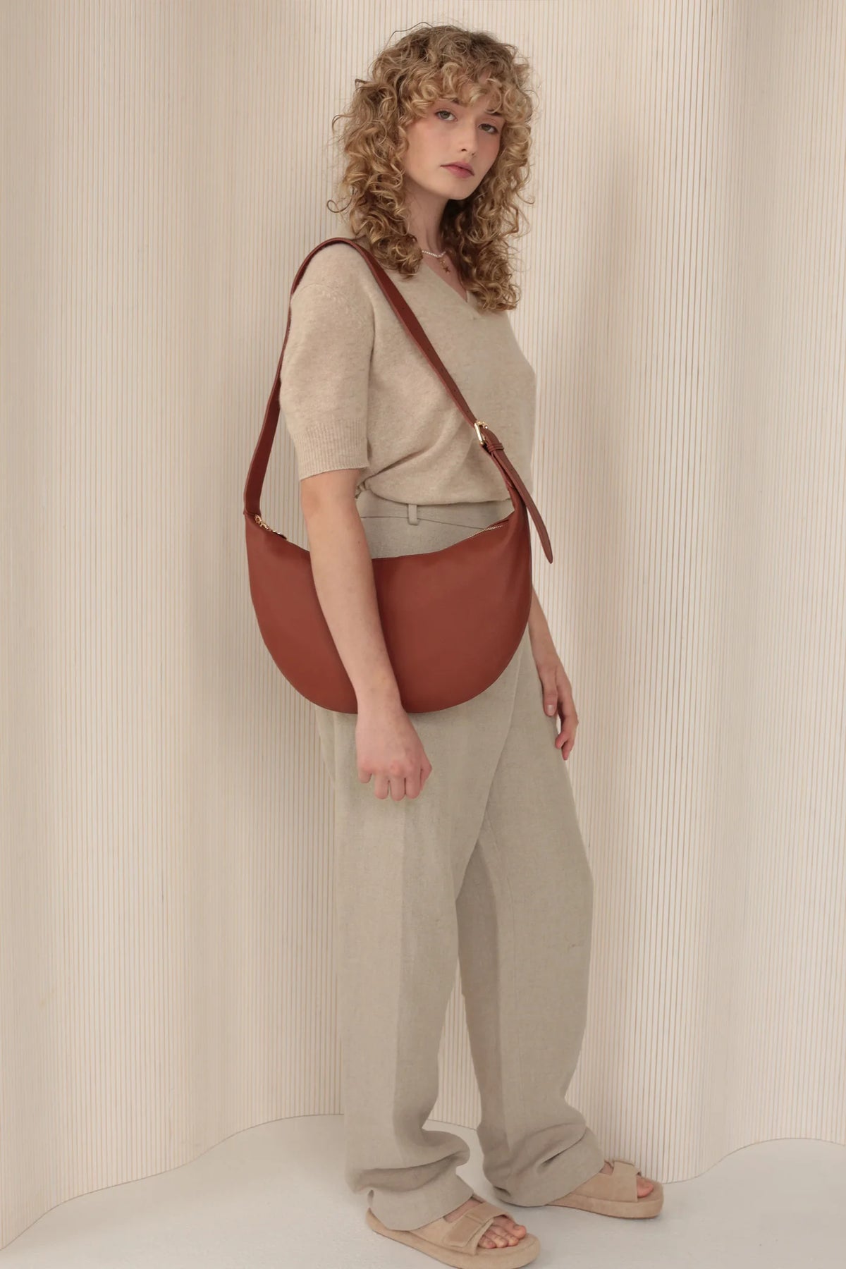 Ela - Slouchy Crossbody Walnut