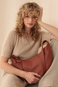 Ela - Slouchy Crossbody Walnut